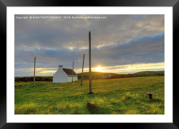 Clachtoll Salmon Bothy, Sutherland, Scotland Framed Mounted Print by ALBA PHOTOGRAPHY