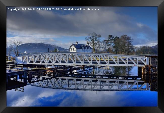 Caledonian Canal, Corpach, Scotland Framed Print by ALBA PHOTOGRAPHY