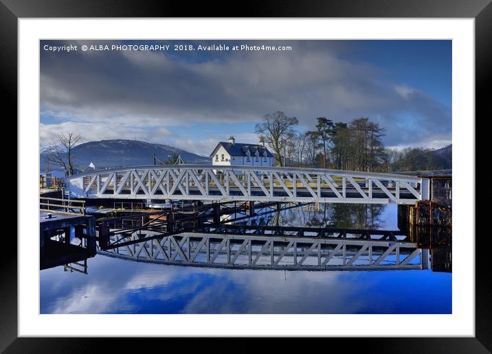 Caledonian Canal, Corpach, Scotland Framed Mounted Print by ALBA PHOTOGRAPHY