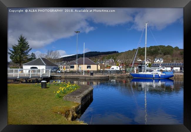 Caledonian Canal, Corpach, Scotland Framed Print by ALBA PHOTOGRAPHY