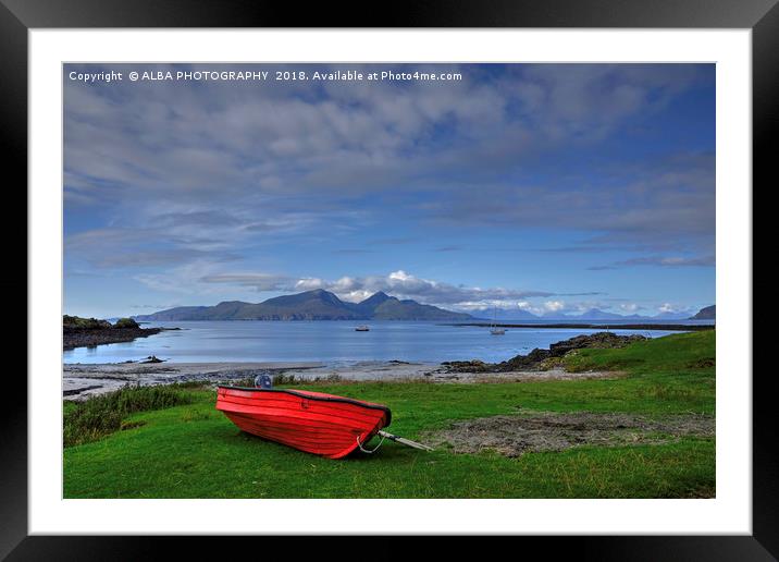 Isle of Rum, Small Isles, Scotland Framed Mounted Print by ALBA PHOTOGRAPHY