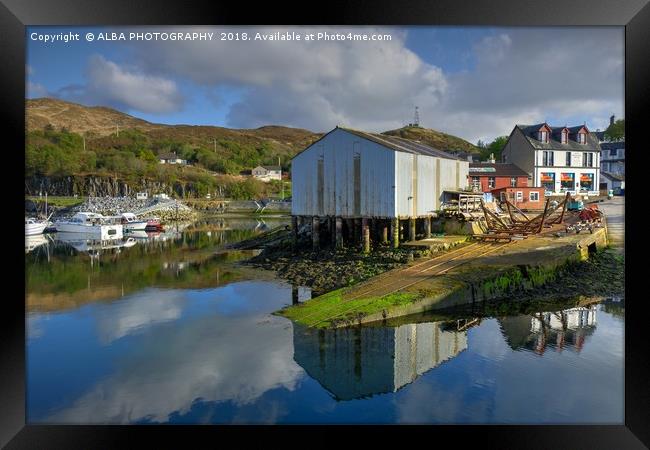 Mallaig Boatyard, Mallaig, Scotland Framed Print by ALBA PHOTOGRAPHY