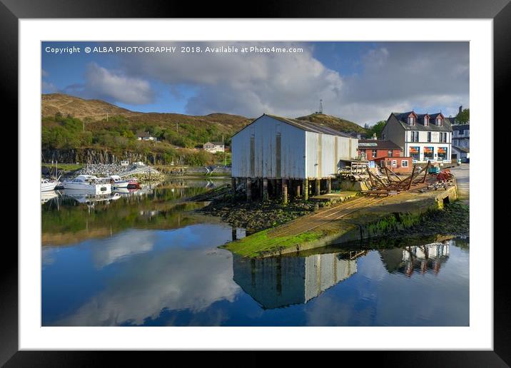 Mallaig Boatyard, Mallaig, Scotland Framed Mounted Print by ALBA PHOTOGRAPHY