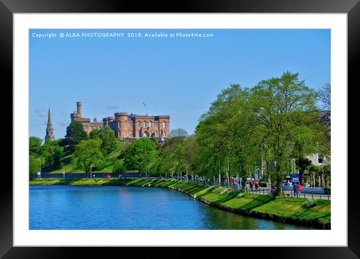Inverness Castle, Scotland Framed Mounted Print by ALBA PHOTOGRAPHY