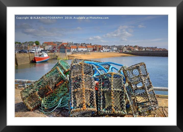 Anstruther Harbour, Fife, Scotland Framed Mounted Print by ALBA PHOTOGRAPHY