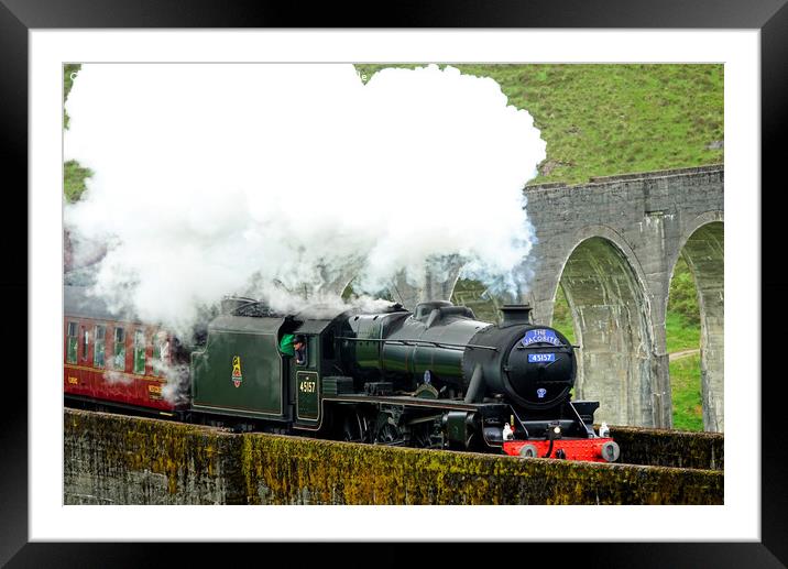 The Jacobite Steam Train. Framed Mounted Print by ALBA PHOTOGRAPHY
