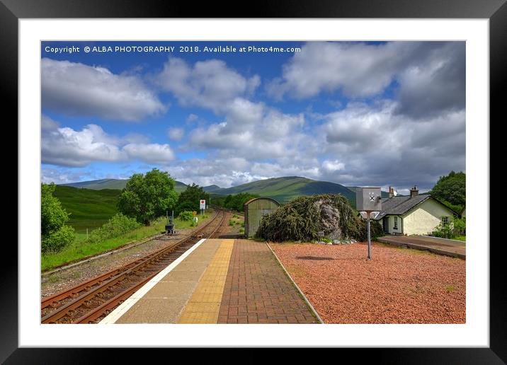 Rannoch Station, Perth & Kinross, Scotland Framed Mounted Print by ALBA PHOTOGRAPHY
