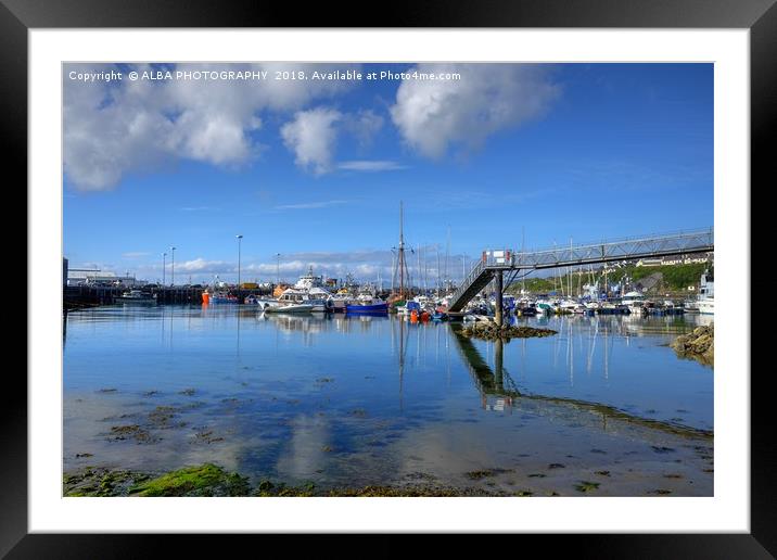 Mallaig Marina, North West Scotland Framed Mounted Print by ALBA PHOTOGRAPHY