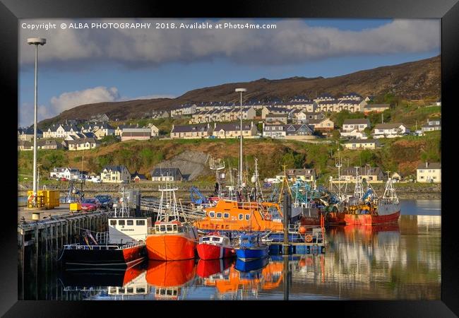 Mallaig Harbour, Scotland Framed Print by ALBA PHOTOGRAPHY