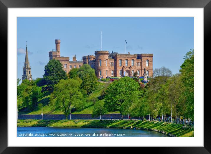 Inverness Castle, Scotland.  Framed Mounted Print by ALBA PHOTOGRAPHY