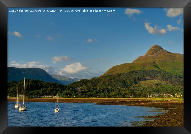 Loch Leven & The Pap of Glencoe. Framed Print by ALBA PHOTOGRAPHY