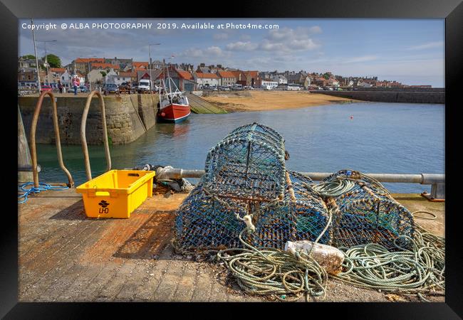 Anstruther Harbour, Fife, Scotland Framed Print by ALBA PHOTOGRAPHY