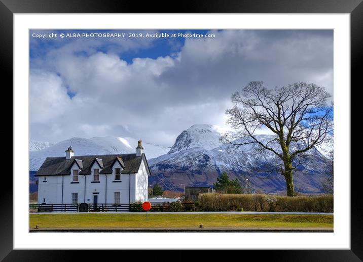 Keeper's Cottage, Corpach, Scotland Framed Mounted Print by ALBA PHOTOGRAPHY