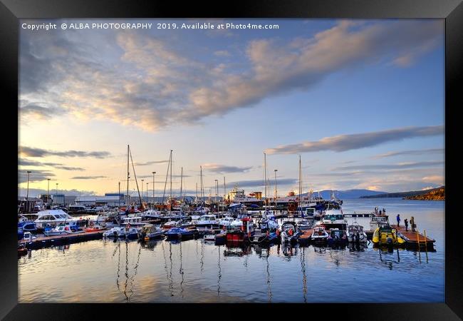 Mallaig Harbour, North West Scotland. Framed Print by ALBA PHOTOGRAPHY
