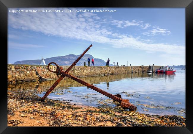 Lamlash Pier, Isle of Arran, Scotland. Framed Print by ALBA PHOTOGRAPHY