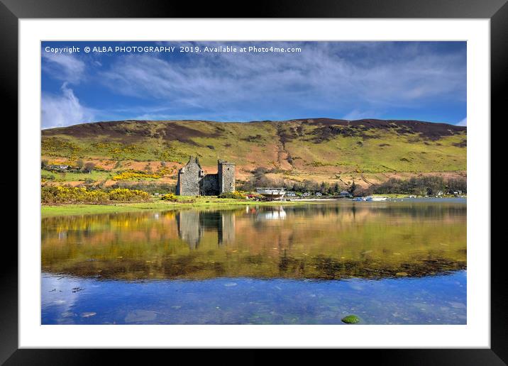 Lochranza Castle, Isle of Arran Framed Mounted Print by ALBA PHOTOGRAPHY