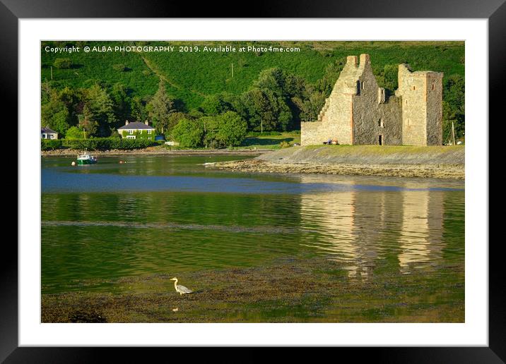 Lochranza Castle, Isle of Arran, Scotland Framed Mounted Print by ALBA PHOTOGRAPHY