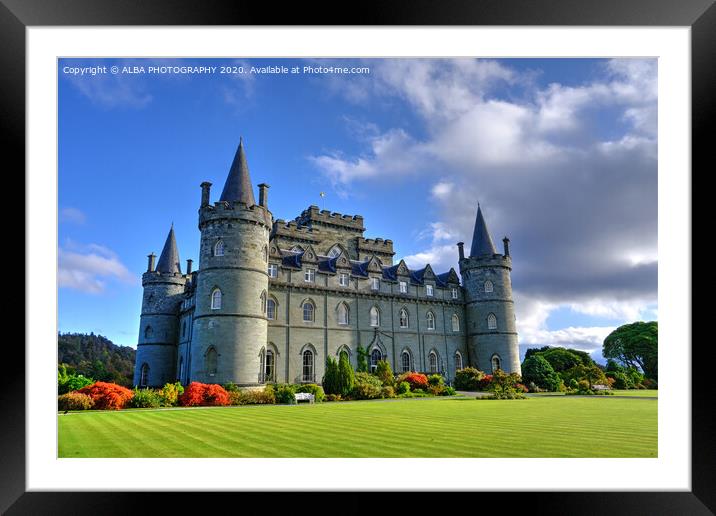 Inveraray Castle, Argyll, Scotland Framed Mounted Print by ALBA PHOTOGRAPHY