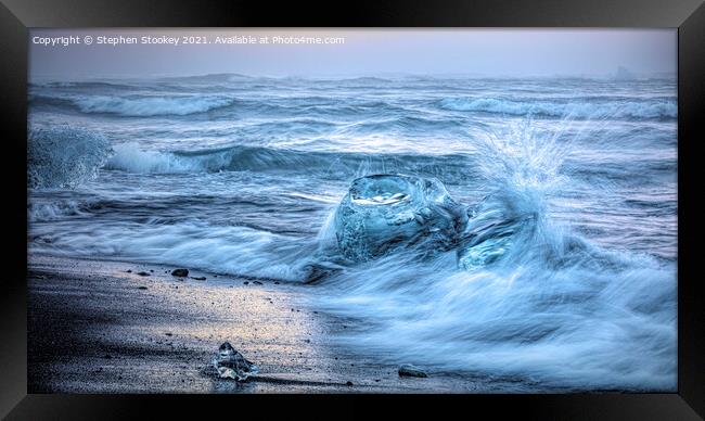 Morning at Diamond Beach Framed Print by Stephen Stookey