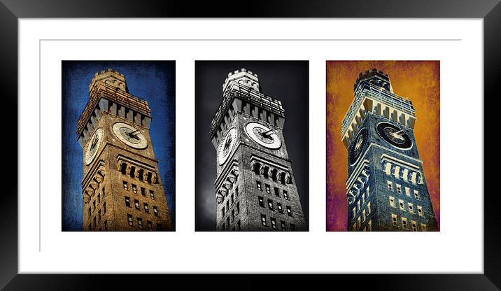 Bromo Seltzer Tower Triptych -- No. 1 Framed Mounted Print by Stephen Stookey