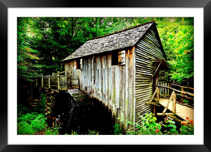 Cades Cove Mill in Great Smoky Mountain National P Framed Mounted Print by Stephen Stookey