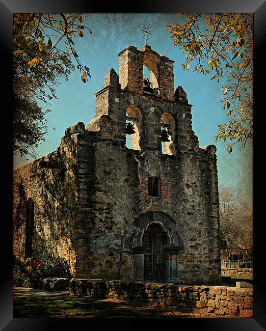 Mission Espada--San Antonio, Texas Framed Print by Stephen Stookey
