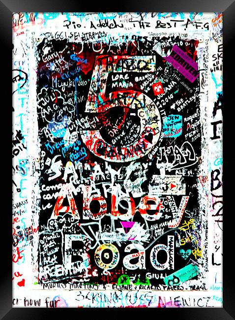 Abbey Road Graffiti Framed Print by Stephen Stookey