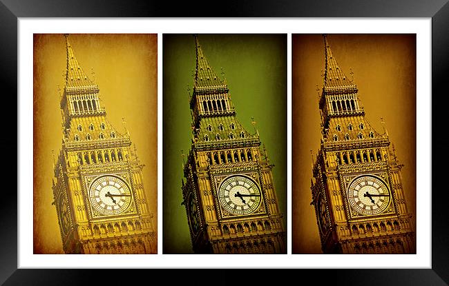 Big Ben Triptych 1 Framed Print by Stephen Stookey