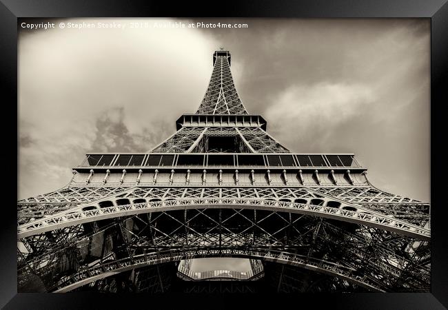 Eiffel Tower - #3 Framed Print by Stephen Stookey