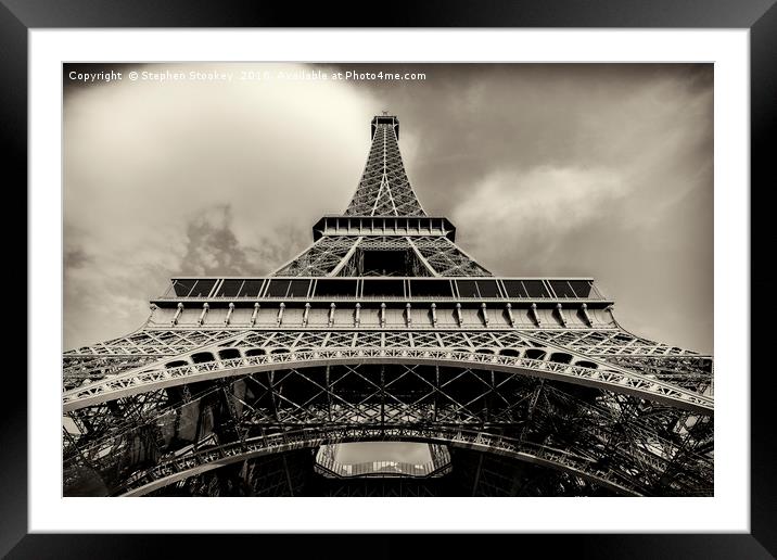 Eiffel Tower - #3 Framed Mounted Print by Stephen Stookey