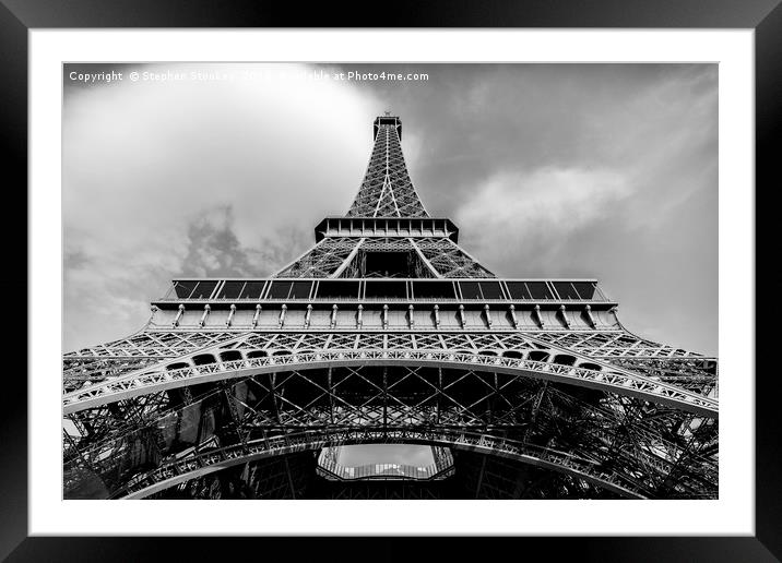Eiffel Tower - #1 Framed Mounted Print by Stephen Stookey