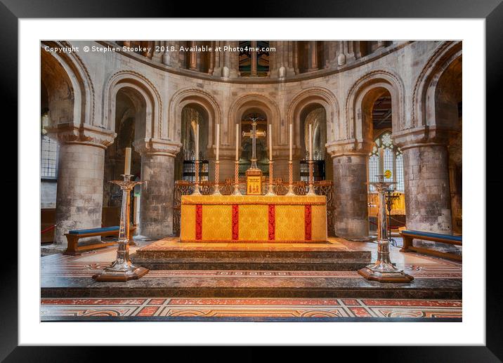 Grace - Church of St Bartholomew the Great Framed Mounted Print by Stephen Stookey