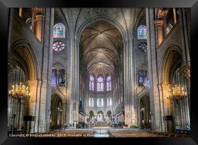 Notre Dame Altar - #2 Framed Print by Stephen Stookey