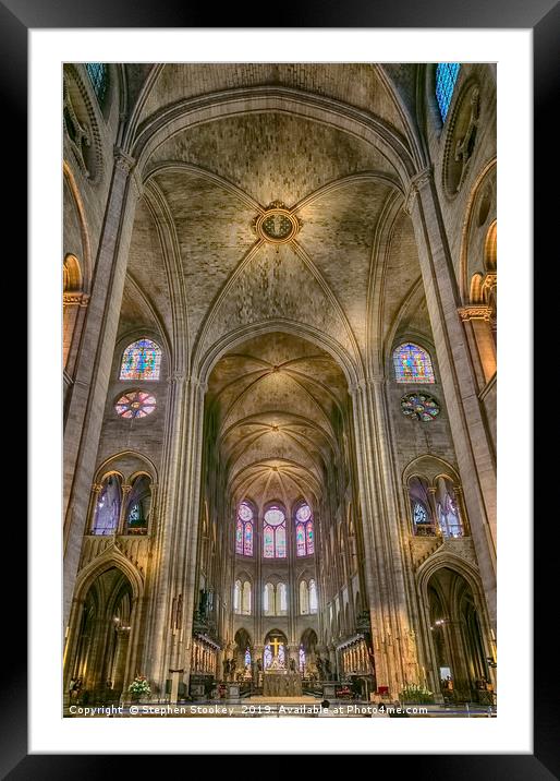 Notre Dame Altar - #3 Framed Mounted Print by Stephen Stookey