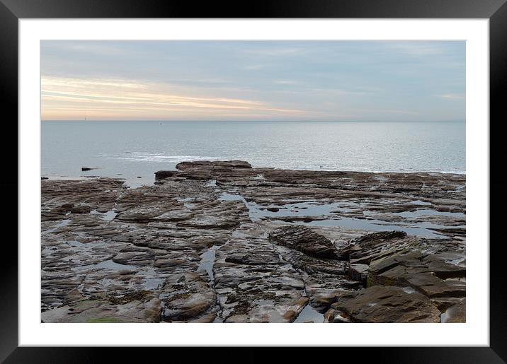 Rock Pools Framed Mounted Print by Michael Ross