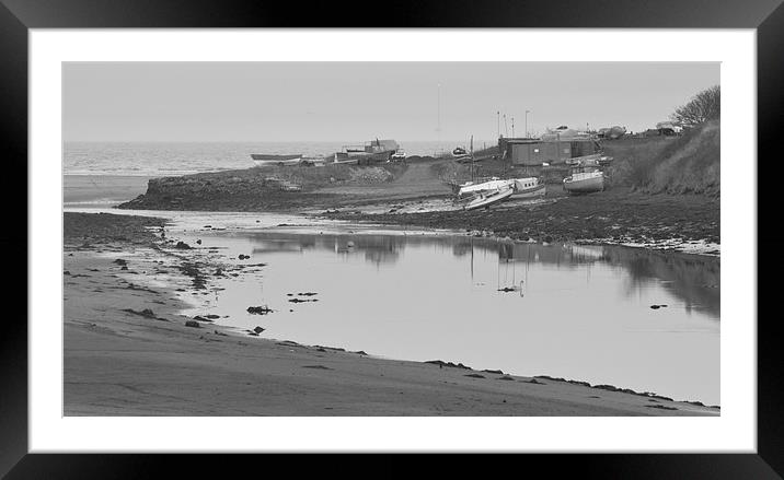 Mouth of the River Wansbeck Framed Mounted Print by Michael Ross