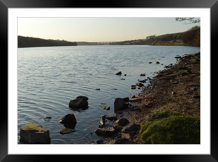 River Wansbeck Framed Mounted Print by Michael Ross
