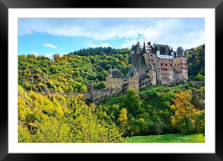 Eltz Castle Framed Mounted Print by Gisela Scheffbuch