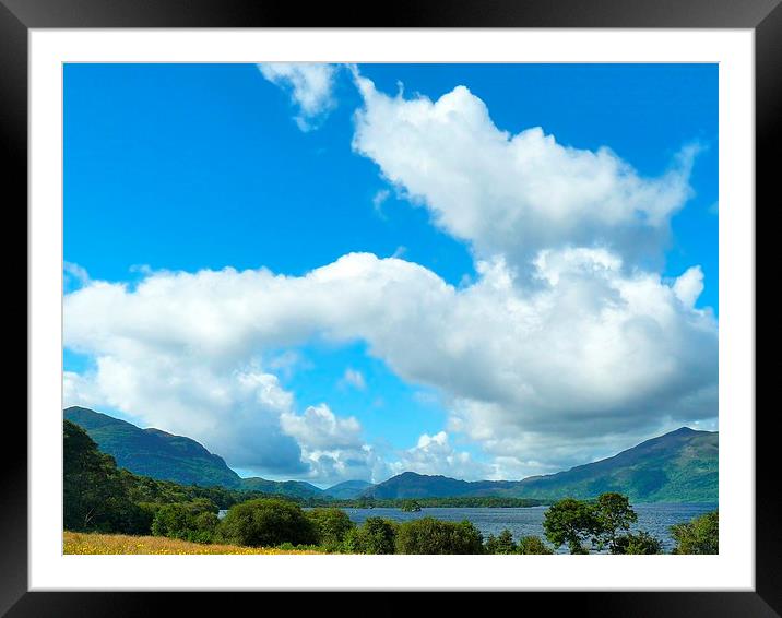 Clouds above Lough Leane Framed Mounted Print by Gisela Scheffbuch