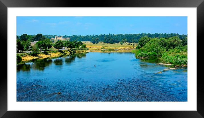 River Tweed Framed Mounted Print by Gisela Scheffbuch