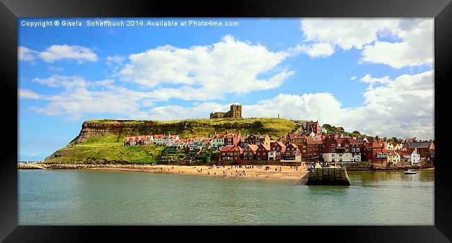  Whitby Framed Print by Gisela Scheffbuch