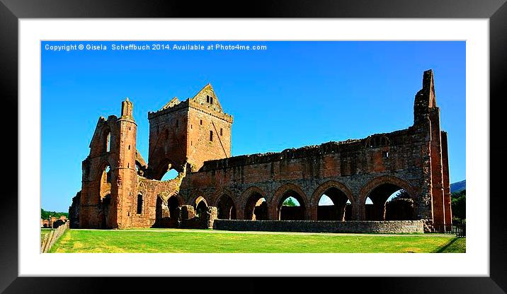  Sweetheart Abbey Framed Mounted Print by Gisela Scheffbuch