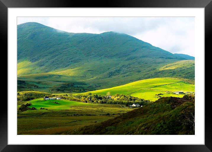  Mountains on the Ring of Kerry Framed Mounted Print by Gisela Scheffbuch