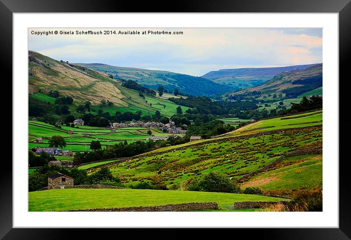  Evening Atmosphere in Swaledale Framed Mounted Print by Gisela Scheffbuch