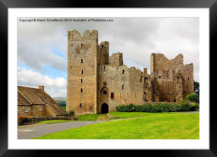 Bolton Castle Framed Mounted Print by Gisela Scheffbuch