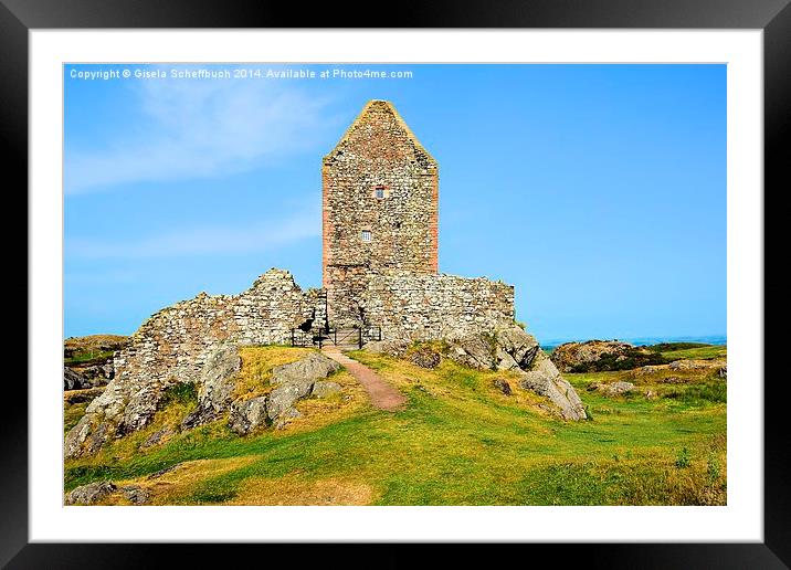 Smailholm Tower Framed Mounted Print by Gisela Scheffbuch