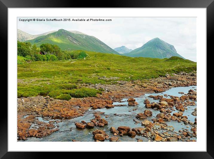  Red Cuillin  Framed Mounted Print by Gisela Scheffbuch
