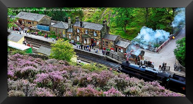  Goathland Railway Station Framed Print by Gisela Scheffbuch