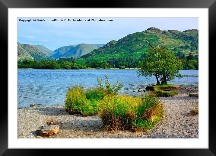  Ullswater Scenery Framed Mounted Print by Gisela Scheffbuch