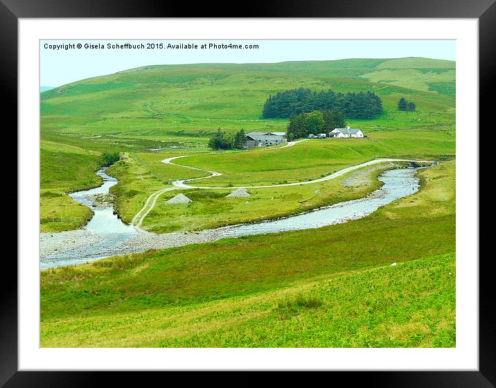  Elan Valley Framed Mounted Print by Gisela Scheffbuch